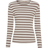 MARTA DU CHATEAU Marta du Chateau dame langærmet t-shirt MdcBegonia 7702 LS Tee Tortora
