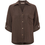 MARTA DU CHATEAU Marta du Chateau dame skjorte MdcDaira 266152 Shirt Mocha93913