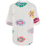 MARTA DU CHATEAU Marta du Chateau dame skjorte MdcEster 5155 Shirt White Multi Fiorentina