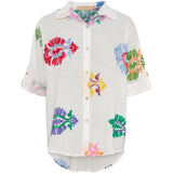 MARTA DU CHATEAU Marta du Chateau dame skjorte MdcEster 5155 Shirt White Multi Fiorentina