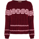MARTA DU CHATEAU Marta du Chateau dame strik MdcBruna 8154 Restudsalg Bordeaux/Pink