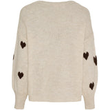 MARTA DU CHATEAU Marta du Chateau dame strik MdcClover 9582 Knit Beige
