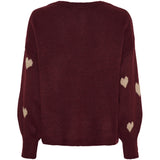MARTA DU CHATEAU Marta du Chateau dame strik MdcClover 9582 Knit Bordeaux
