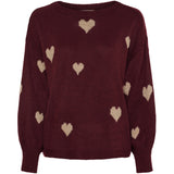 MARTA DU CHATEAU Marta du Chateau dame strik MdcClover 9582 Knit Bordeaux