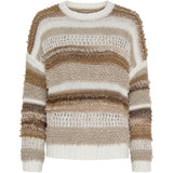 MARTA DU CHATEAU Marta du Chateau dame strik MdcDelilah 25430 Knit Bianco/Cammello