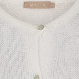 MARTA DU CHATEAU Marta du Chateau dame strik MdcJuliana 2413 Cardigan Bianco24180