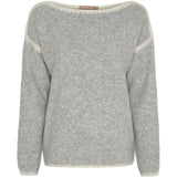 MARTA DU CHATEAU Marta du Chateau dame strik MdcLinette KN8032 Knit LightGreyW002