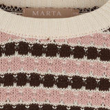MARTA DU CHATEAU Marta du Chateau dame strik MdcNivelle KNA110M Knit Moro/Antique