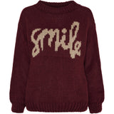 MARTA DU CHATEAU Marta du Chateau dame strik MdcTulip 9580 Knit Bordeaux