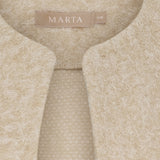 MARTA DU CHATEAU Marta du Chateau dame strik vest MdcCapella 7600 Knit Vest Beige