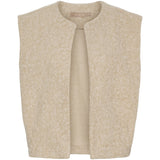 MARTA DU CHATEAU Marta du Chateau dame strik vest MdcCapella 7600 Knit Vest Beige