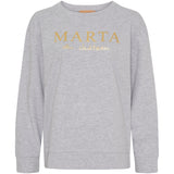 MARTA DU CHATEAU Marta du Chateau dame sweatshirt MdcAnnemette J-639 Sweatshirt Grey Melange