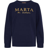 MARTA DU CHATEAU Marta du Chateau dame sweatshirt MdcAnnemette J-639 Sweatshirt Navy