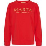 MARTA DU CHATEAU Marta du Chateau dame sweatshirt MdcAnnemette J-639 Sweatshirt Red