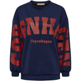 MARTA DU CHATEAU Marta du Chateau dame sweatshirt MdcHibiscus 22659 Sweatshirt Navy/Red