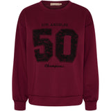 MARTA DU CHATEAU Marta du Chateau dame sweatshirt MdcLiora 58512M Restudsalg Bordeaux161/Black