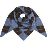 MARTA DU CHATEAU Marta du Chateau dame tørklæde MdcGretzel BA-3446 Scarf Jeans Blue/Coffee