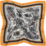 MARTA DU CHATEAU Marta du Chateau dame tørklæde MdcJuline FA-Scarf Scarf Black/Orange31274