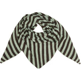 MARTA DU CHATEAU Marta du Chateau dame tørklæde MdcKitte BA-4082 Scarf Coffee/Green