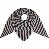 MARTA DU CHATEAU Marta du Chateau dame tørklæde MdcKitte BA-4082 Scarf Navy/Taupe