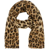 MARTA DU CHATEAU Marta du Chateau dame tørklæde MdcMocca 172-1010 Scarf Leo Print