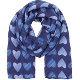 MARTA DU CHATEAU Marta du Chateau dame tørklæde MdcSaphira BA-1531 Scarf Blue