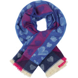MARTA DU CHATEAU Marta du Chateau dame tørklæde MdcSoraka BA-1499 Scarf Blue