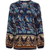 MARTA DU CHATEAU Marta du Chateau dame bluse MdcChristelle 6453 Restudsalg Bluescuro288tpu