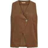 MARTA DU CHATEAU Marta du Chateau dame vest MdcHortense 86188 Vest DarkCamel4741