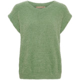 MARTA DU CHATEAU Marta du Chateau dame vest MdcLaya 8039 Knit Vest Green Eyes