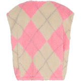 MARTA DU CHATEAU Marta du Chateau dame vest MdcPam 26801 Vest Beige/Rose