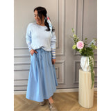 MARTA DU CHATEAU Marta du chateau dame Nederdel MDCPOMELINE 8784 Skirt Light blue