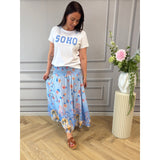 MARTA DU CHATEAU Marta du chateau dame nederdel MdcPrincess 5201 Skirt Celeste7854tpf