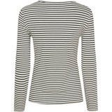 MARTA DU CHATEAU Marta du Chateau dame Langærmet T-shirt MdcNancy 6111 Restudsalg Black/White