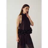 Noella NOELLA dame bluse N-MARJOLANIE Top Chocolate