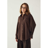 Noella NOELLA dame skjorte N-LISA Shirt Devana Brown Check