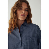 Noella NOELLA dame skjorte N-MARLON Shirt Davy Navy Check