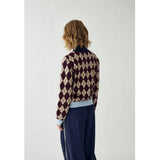 Noella NOELLA dame stik N-MAKAYLA Knit Diya Burgundy Check
