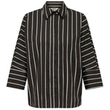 ONLY ONLY DAME SKJORTE ONLNANCY Shirt Chocolate Torte Stripes