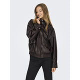 ONLY ONLY Dame Jakke Julia Bomber Jacket Chocolate Torte