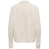 ONLY ONLY Dame Strik Polo ONLTALIO Knit Whitecap Gray Detail:Melange/DTM Horn Button