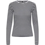 ONLY ONLY dame Top ONLELLI Restudsalg Black Stripes:White