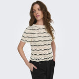 ONLY ONLY dame bluse ONLANNASOFIA Knit Birch BLACK