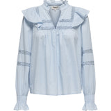 ONLY ONLY dame bluse ONLJULIA Restudsalg Cashmere Blue
