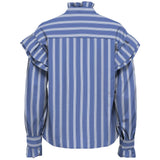 ONLY ONLY dame bluse ONLMALOU Restudsalg Wedgewood white