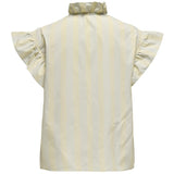 ONLY ONLY dame bluse ONLMALOU Restudsalg Pumice Stone CASHMERE BLUE