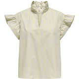 ONLY ONLY dame bluse ONLMALOU Restudsalg Pumice Stone CASHMERE BLUE