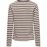 ONLY ONLY dame bluse ONLNEW LS Tee Birch Winetasting + winetasting neckline