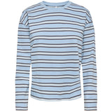 ONLY ONLY dame bluse ONLNEW LS Tee Soft Chambray Black coffee + birch