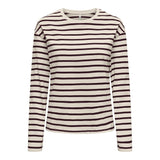 ONLY ONLY dame bluse ONLNEW LS Tee birch wine tasting